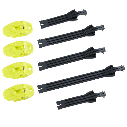 Komplettes Kit mit Schnallen und Gurten für Rider Pro -Stiefel