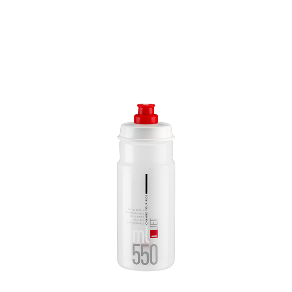 Elite jet transparente 550 ml de botella de botella