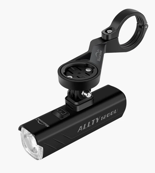 MagicShine Allty 1200U USB-C LED delantero blanco con control remoto y soporte delantero y frontal del manillar