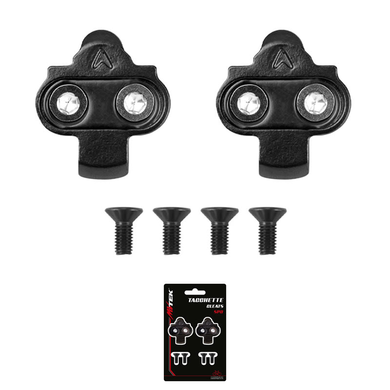 Calas MTB Aluminio 0° Oscilación Negras - Compatible SPD