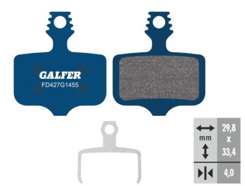 Pastiglie Freno Organiche Galfer FD427G1455 Avid Elixir, 1, 3, 5, 7, SRAM XX, X0