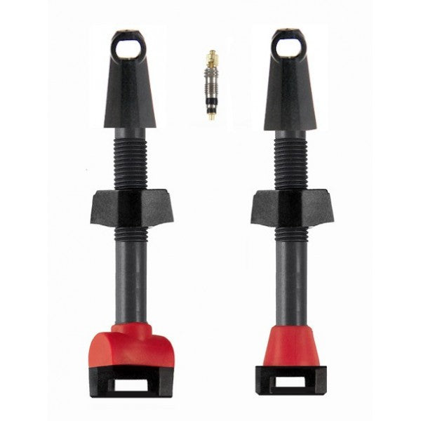 Par de válvulas Presta Tubeless de carbono - 45 mm