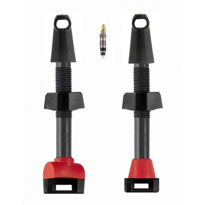 Par de válvulas Presta Tubeless de carbono - 45 mm