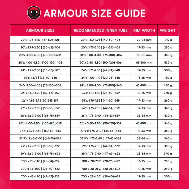 Inserto de protección de neumáticos Tannus Armor para cámara de aire