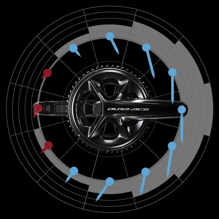 Plato y biela Shimano Dura Ace FC-R9200-P Medidor de potencia 2x12v