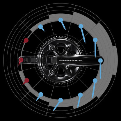 Plato y biela Shimano Dura Ace FC-R9200-P Medidor de potencia 2x12v