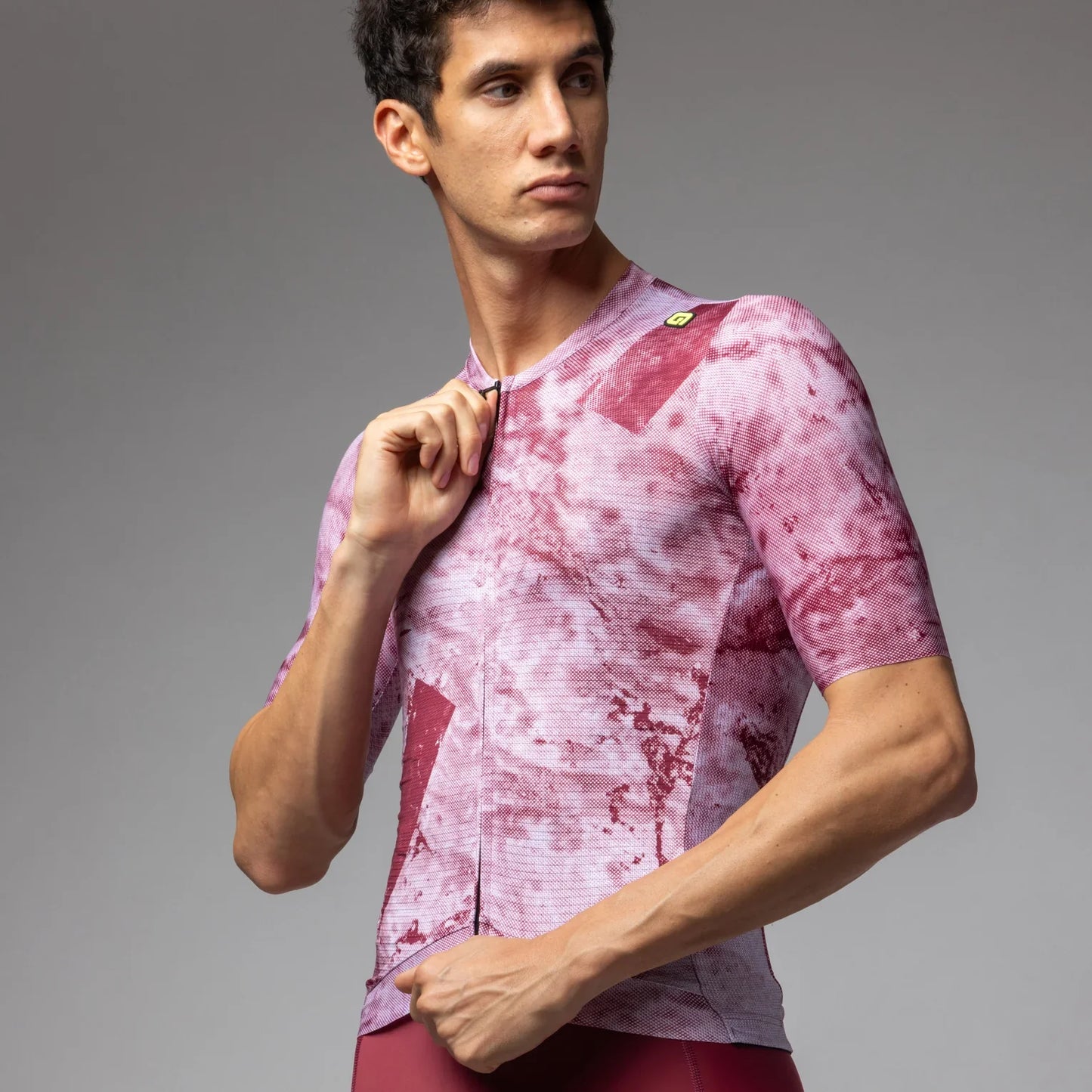 Maillot mangas cortas Alè PR-E Mármol 2025