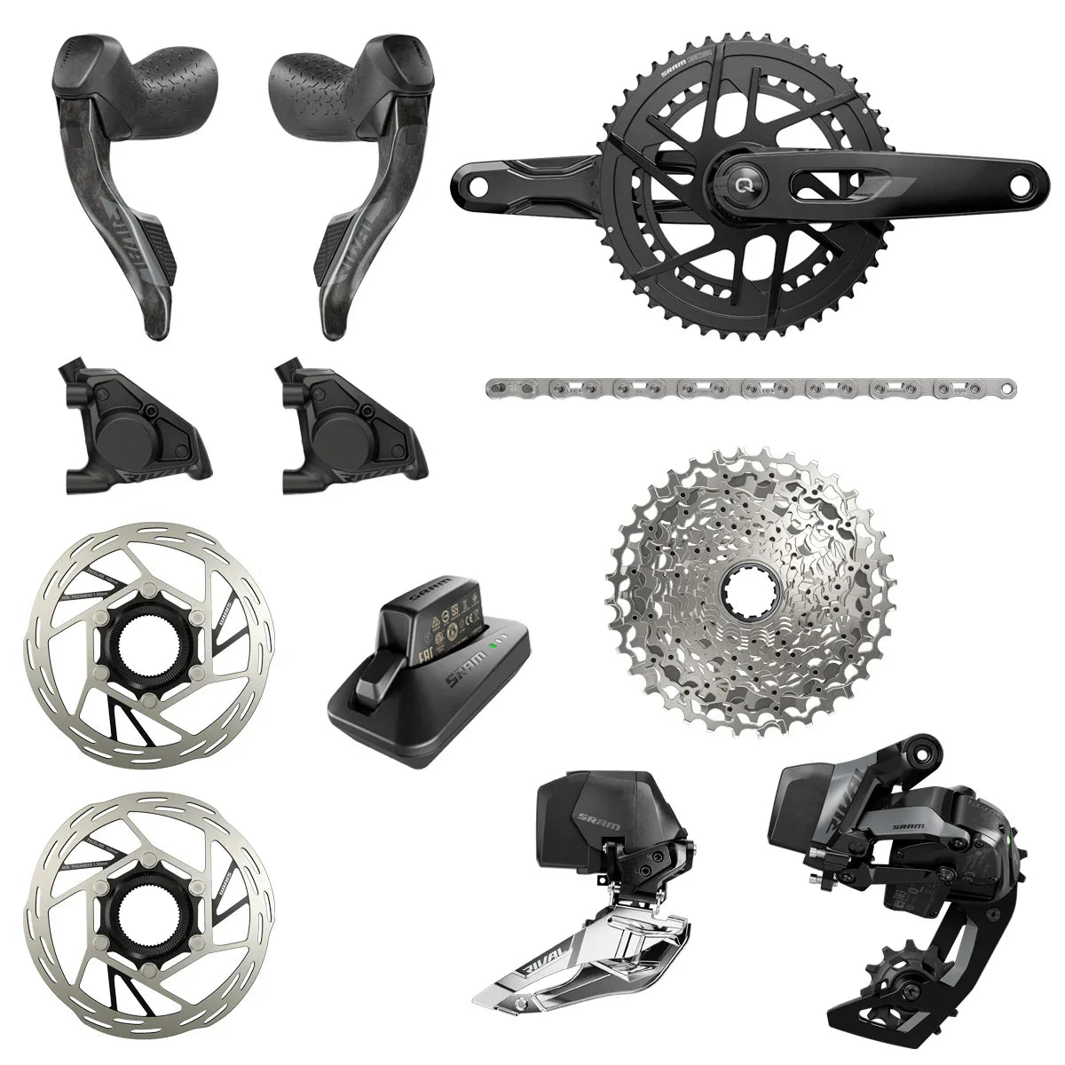 Sram Rival AXS E1 Medidor de Potencia Disco 2x12v grupo